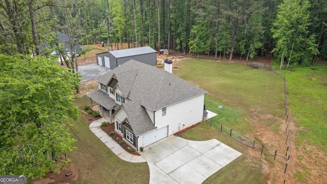 337 Paynes Lake Rd, Carrollton, GA 30116 - view from above of property with a forest