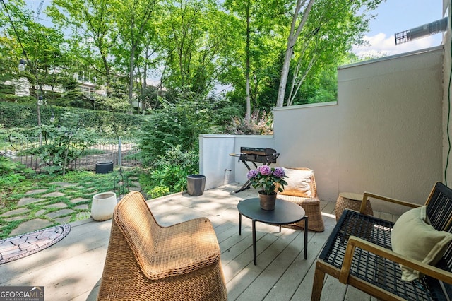 1308 NE Fernwood Cir NE, Atlanta, GA 30319 - view of patio / terrace with grilling area