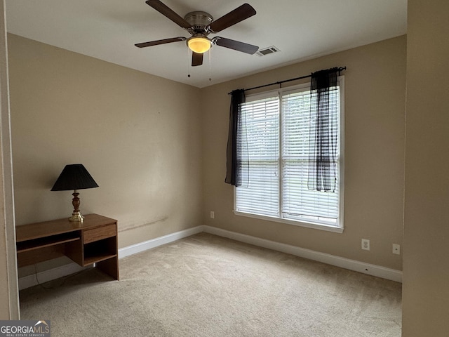 1031 Jordan Rd, Dacula, GA 30019 - empty room with carpet flooring, baseboards, and ceiling fan