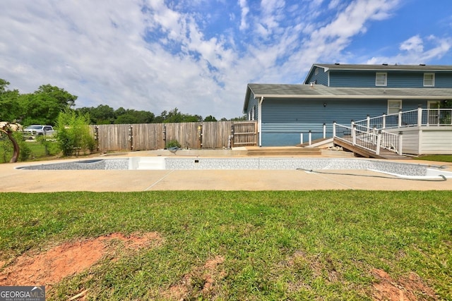 108 Country Acres Ct, Mcdonough, GA 30253 - view of yard with a wooden deck
