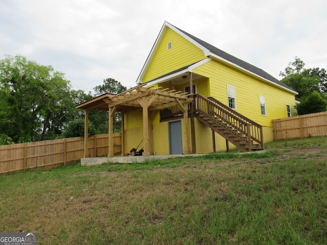 791 Anderson St, Macon, GA 31201 - rear view of property with stairs