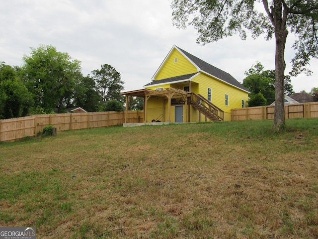 791 Anderson St, Macon, GA 31201 - rear view of property featuring stairs and a wooden deck
