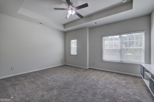 158 Bryon Ln, Acworth, GA 30102 - spare room with a raised ceiling, baseboards, and carpet floors