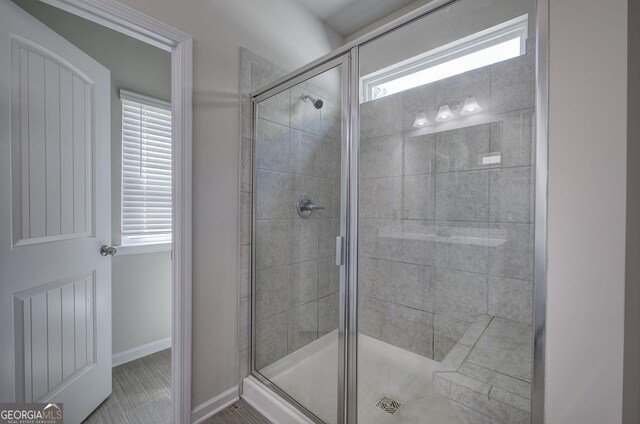 158 Bryon Ln, Acworth, GA 30102 - full bath with a shower stall and baseboards