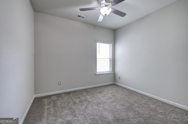 158 Bryon Ln, Acworth, GA 30102 - unfurnished room with baseboards, carpet flooring, and a ceiling fan