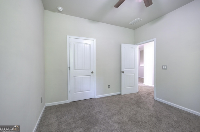 158 Bryon Ln, Acworth, GA 30102 - unfurnished bedroom with carpet, baseboards, and a ceiling fan