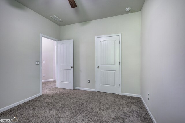 158 Bryon Ln, Acworth, GA 30102 - unfurnished bedroom with carpet, baseboards, and ceiling fan