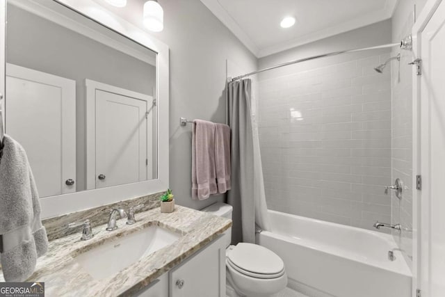 1104 Victoria St NE, Atlanta, GA 30319 - full bathroom featuring toilet, vanity, and shower / tub combo with curtain