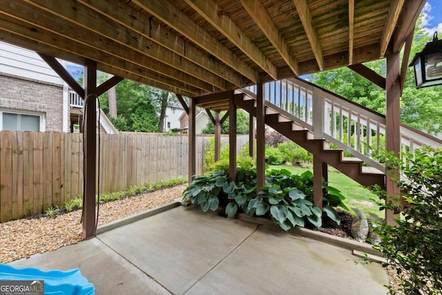 1104 Victoria St NE, Atlanta, GA 30319 - view of patio / terrace with stairs