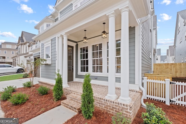 4002 Potter Way, Woodstock, GA 30188 - view of side of property with a porch