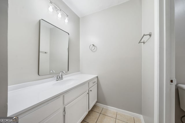 113 Tuxworth Cir, Decatur, GA 30033 - bathroom featuring vanity, tile patterned floors, toilet, and baseboards