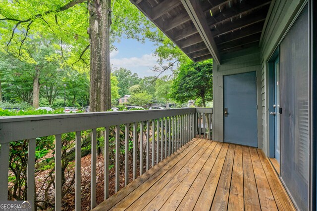 113 Tuxworth Cir, Decatur, GA 30033 - deck featuring view of scattered trees