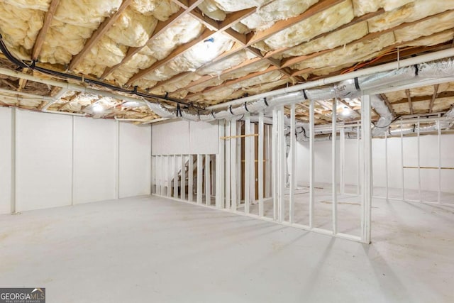 347 Chip Rd, Stone Mountain, GA 30087 - view of unfinished basement