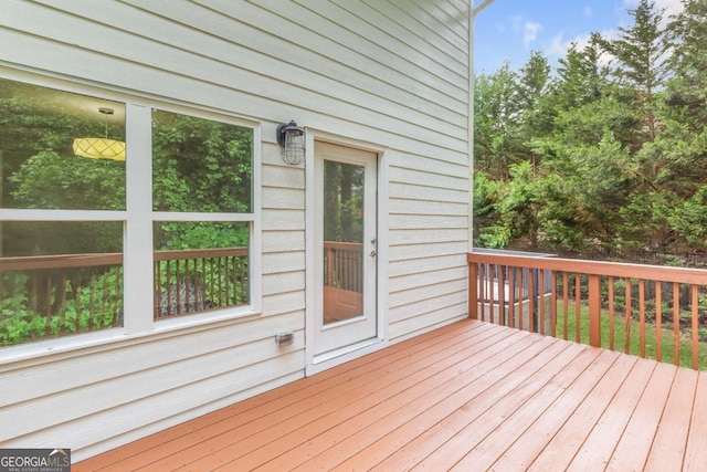 347 Chip Rd, Stone Mountain, GA 30087 - view of wooden deck
