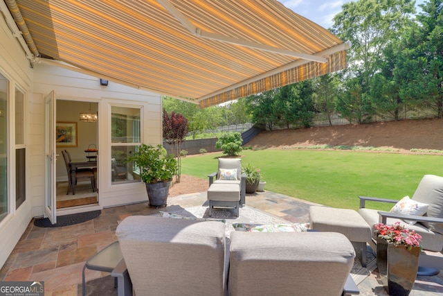 12645 Morningpark Cir, Alpharetta, GA 30004 - view of patio featuring outdoor lounge area