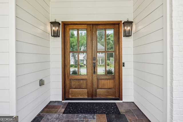 12645 Morningpark Cir, Alpharetta, GA 30004 - property entrance with french doors