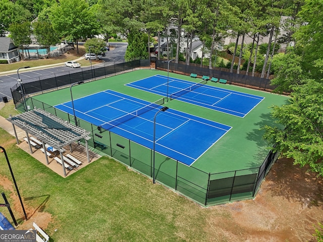 12645 Morningpark Cir, Alpharetta, GA 30004 - view of tennis court