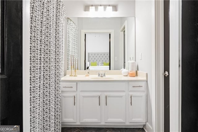 1195 Milton Ter SE Unit 5101, Atlanta, GA 30315 - bathroom with vanity and tile patterned flooring