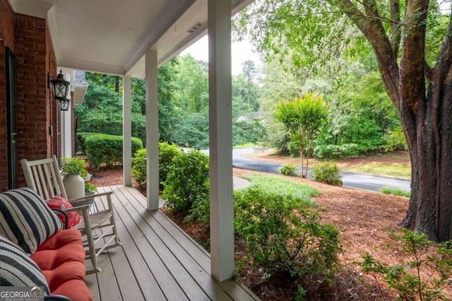 206 Kingsley Way, Woodstock, GA 30188 - view of porch