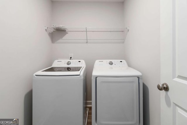 1227 Herty Dr, Marietta, GA 30062 - washroom featuring washer and clothes dryer