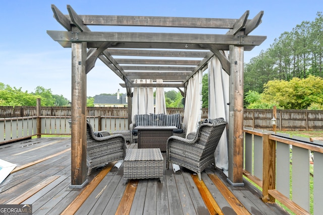 1195 New Hope Rd, Locust Grove, GA 30248 - wooden deck with a fenced backyard