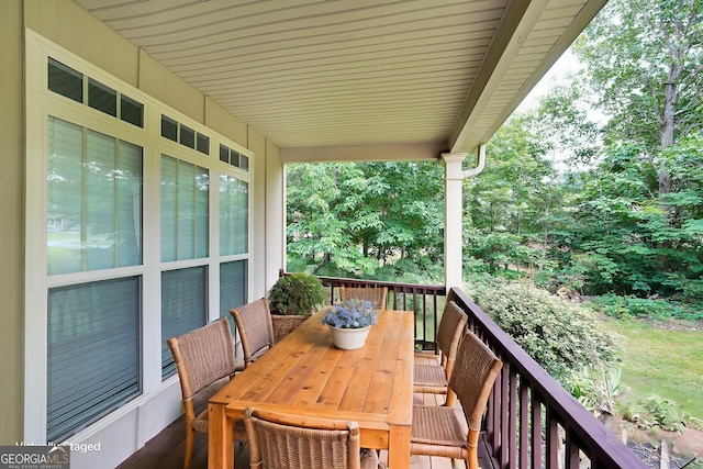 36 Laurel Way NE, White, GA 30184 - deck featuring outdoor dining area
