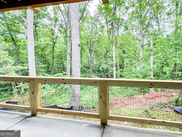 169 View St, Clarkesville, GA 30523 - wooden deck featuring a wooded view