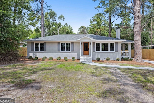 1905 Azalea, Valdosta, GA 31602 - ranch-style house featuring a chimney, brick siding, and a shingled roof