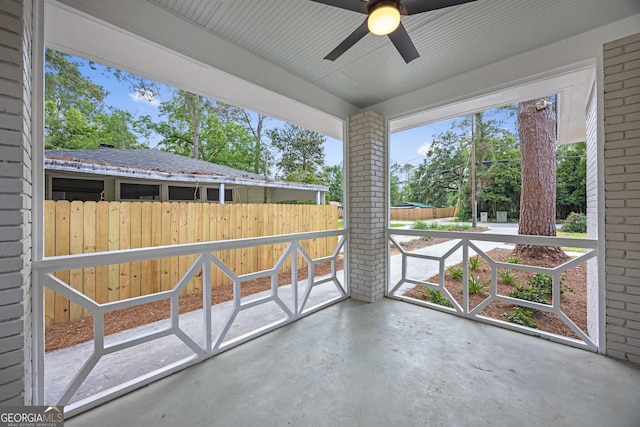 1905 Azalea, Valdosta, GA 31602 - view of patio / terrace featuring ceiling fan