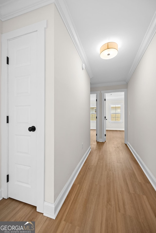 1905 Azalea, Valdosta, GA 31602 - hall featuring light wood-type flooring, ornamental molding, and baseboards