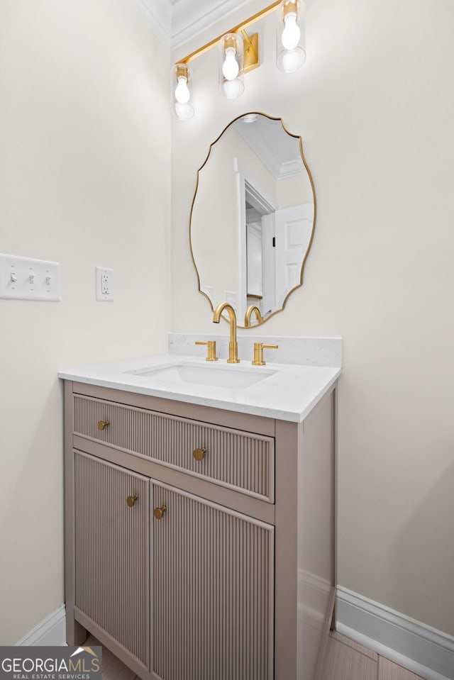 1905 Azalea, Valdosta, GA 31602 - bathroom featuring baseboards and vanity