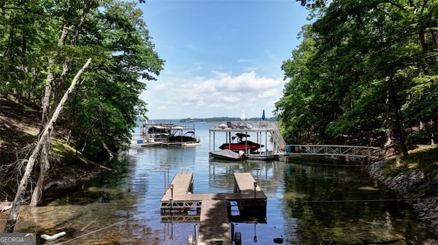 6550 Bluewaters Dr, Flowery Branch, GA 30542 - dock with a water view