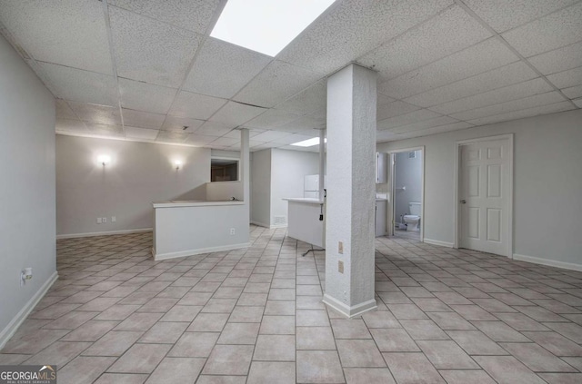 23 Timberlake Pointe NE, Cartersville, GA 30121 - finished basement featuring a paneled ceiling and baseboards