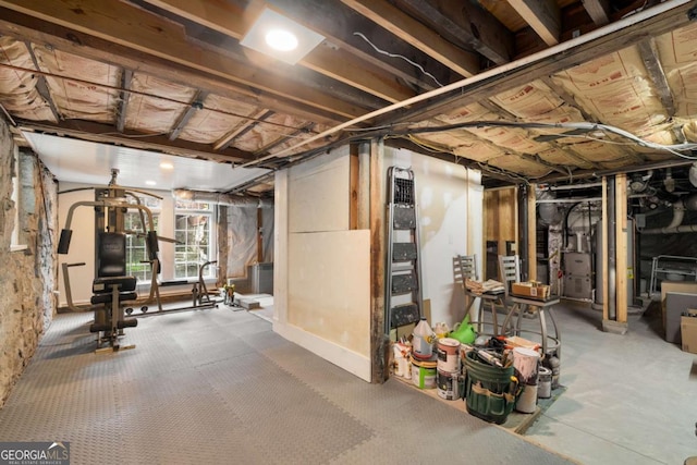 228 Clarion Ave, Decatur, GA 30030 - basement featuring gas water heater and heating unit