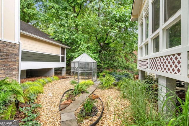 228 Clarion Ave, Decatur, GA 30030 - view of yard with an exterior structure and an outdoor structure