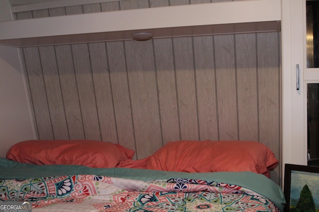 95 Hillcrest Ct, Cleveland, GA 30528 - bedroom featuring wood walls