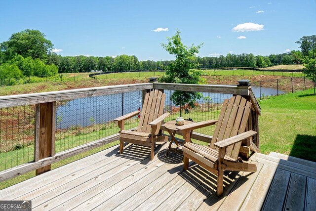 174 Silver Birch Pass, Newnan, GA 30265 - deck with a yard