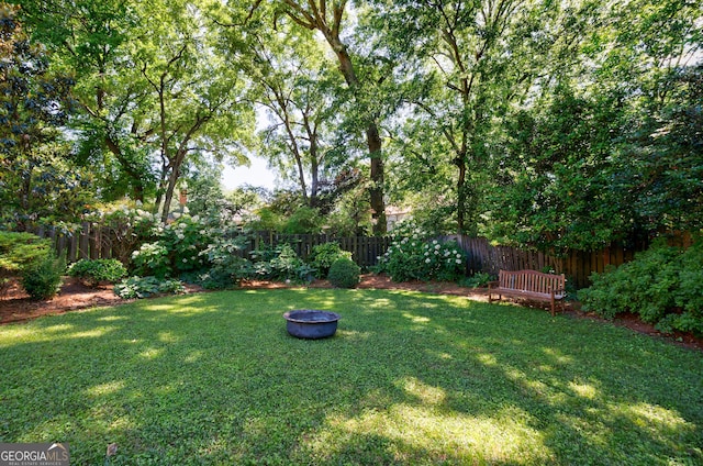 381 Cherokee Ave SE, Atlanta, GA 30312 - view of yard featuring a fire pit