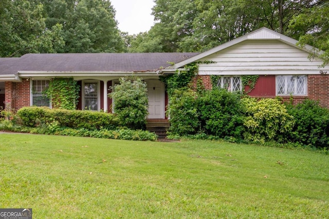 1395 Clay Rd SW, Mableton, GA 30126 - ranch-style home with a front lawn and brick siding