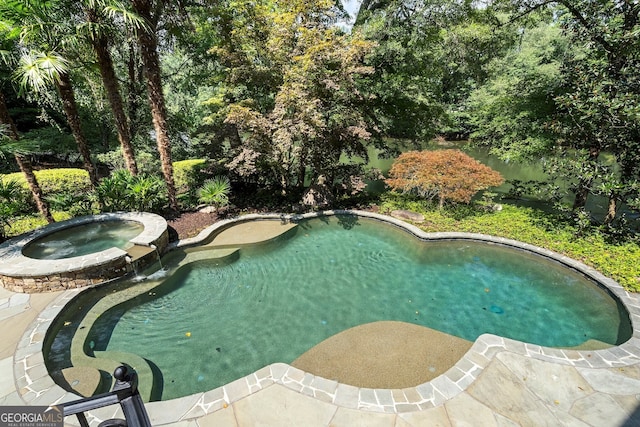 760 River Gate Dr, Atlanta, GA 30350 - view of swimming pool featuring a pool with connected hot tub