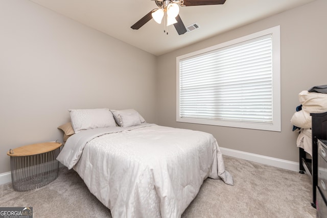 924 Abingdon Cv, Bonaire, GA 31005 - bedroom with carpet, baseboards, and ceiling fan