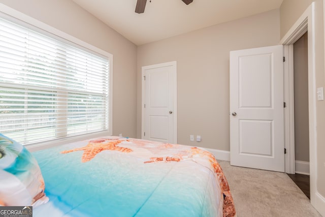 924 Abingdon Cv, Bonaire, GA 31005 - bedroom with ceiling fan, carpet floors, and baseboards