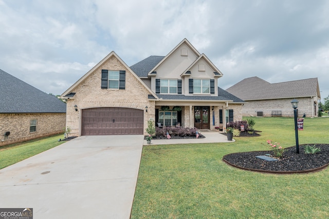 924 Abingdon Cv, Bonaire, GA 31005 - craftsman-style home featuring brick siding, roof with shingles, an attached garage, and concrete driveway
