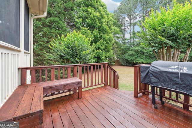 151 Overhill Pt, Alpharetta, GA 30005 - wooden terrace featuring area for grilling