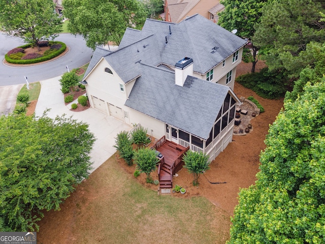151 Overhill Pt, Alpharetta, GA 30005 - view from above of property