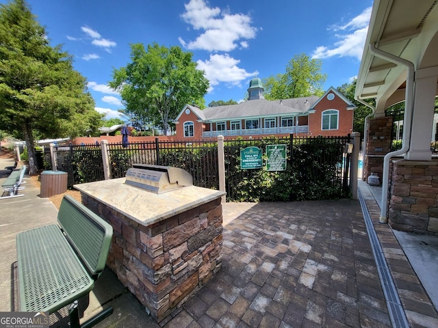 151 Overhill Pt, Alpharetta, GA 30005 - view of patio / terrace featuring exterior kitchen