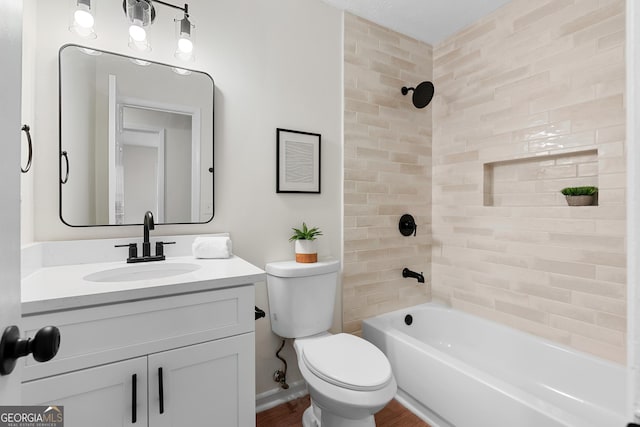7000 Woodland Pl NW, Kennesaw, GA 30152 - full bath with vanity and shower / bathtub combination