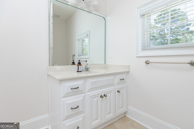 720 Latrobe Way, Macon, GA 31220 - bathroom with vanity, baseboards, and tile patterned floors