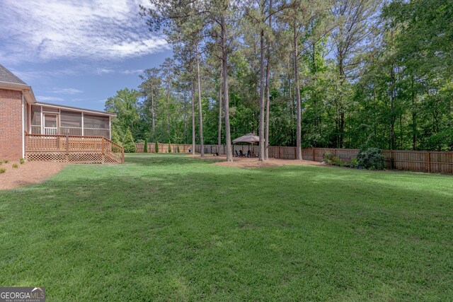 720 Latrobe Way, Macon, GA 31220 - view of yard featuring a sunroom and a gazebo