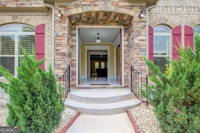 332 Warwick Pl, Mcdonough, GA 30253 - entrance to property with stone siding